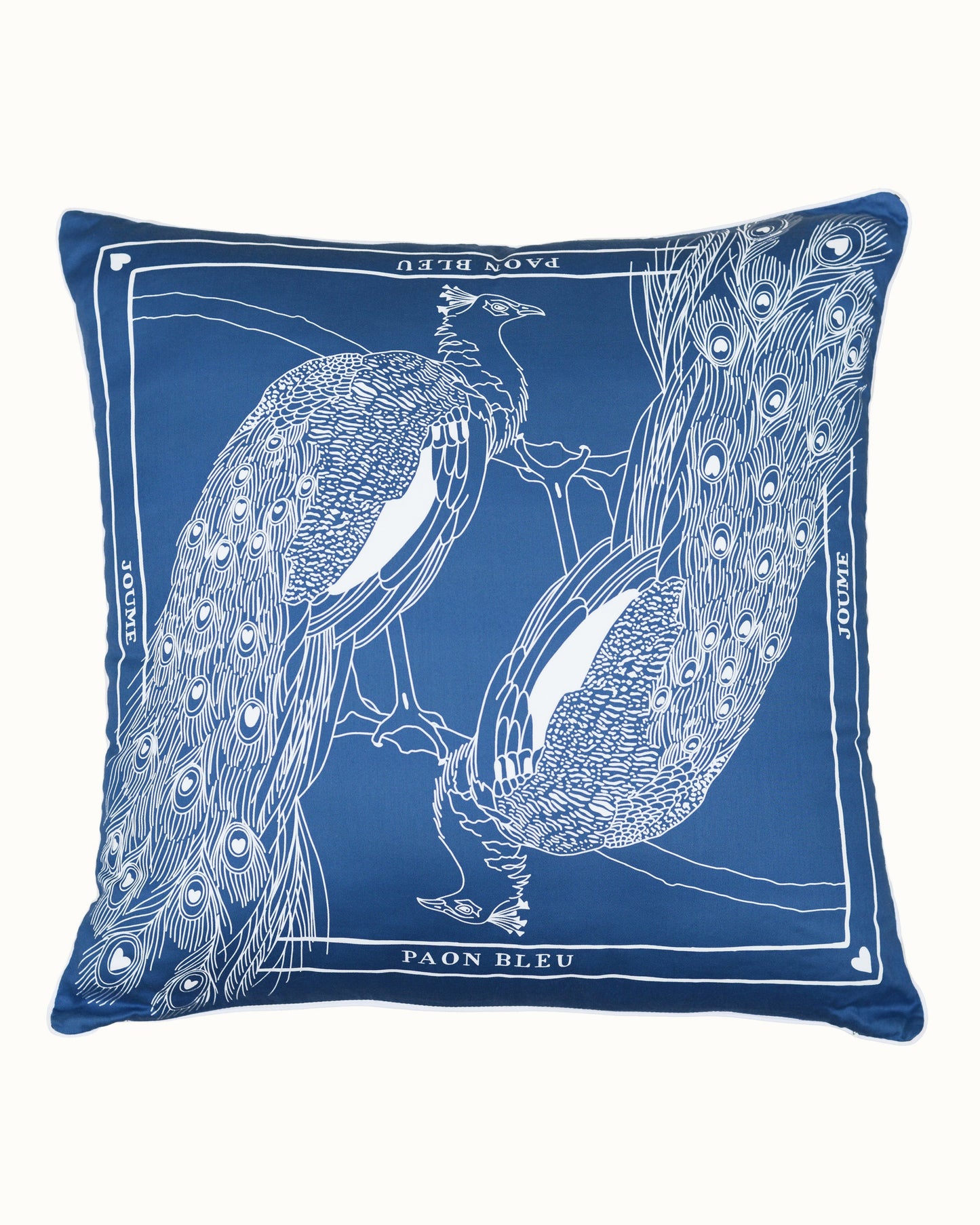 Cushion cover "PAON BLEU"