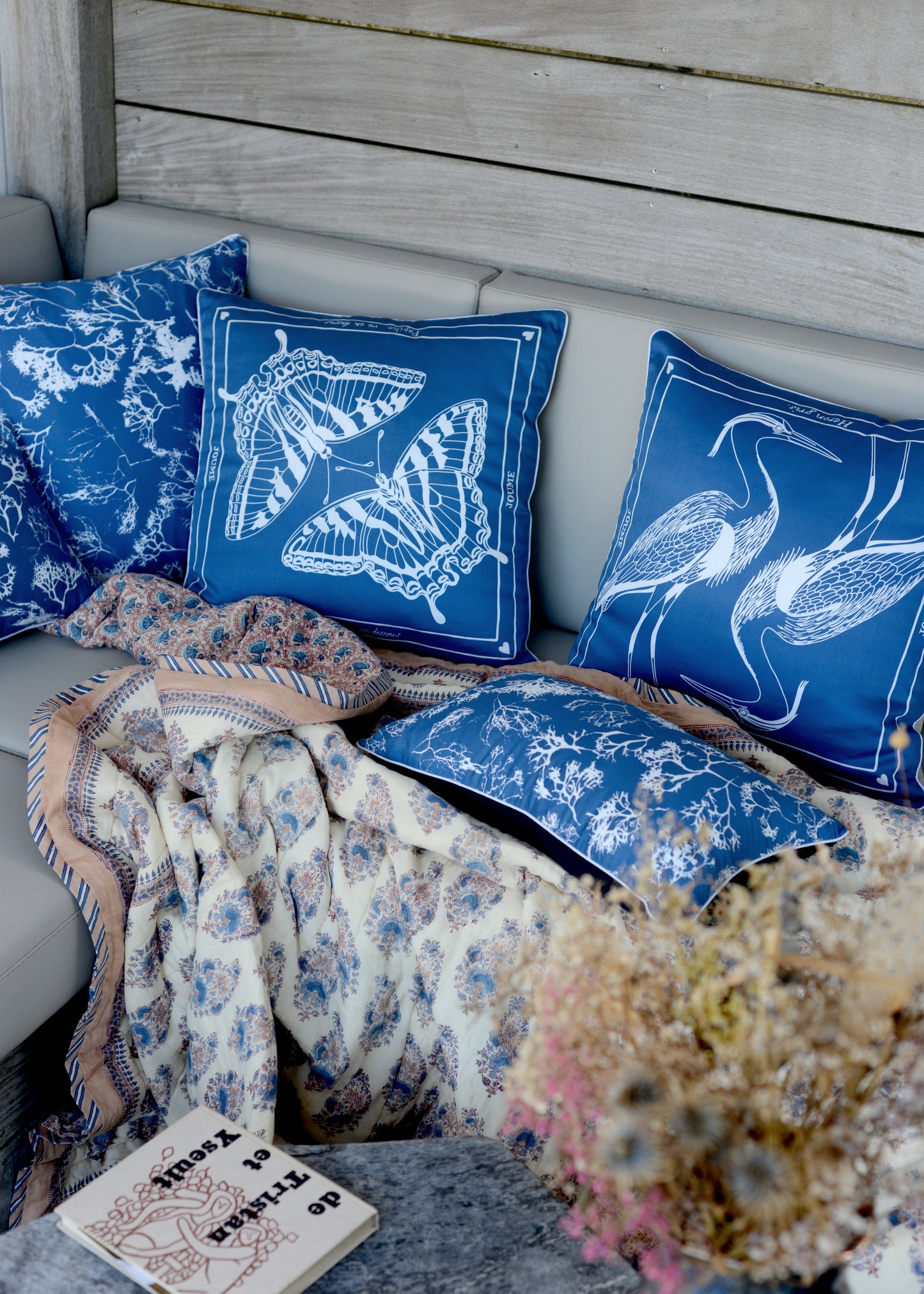 Cushion cover "HÉRON GRIS"