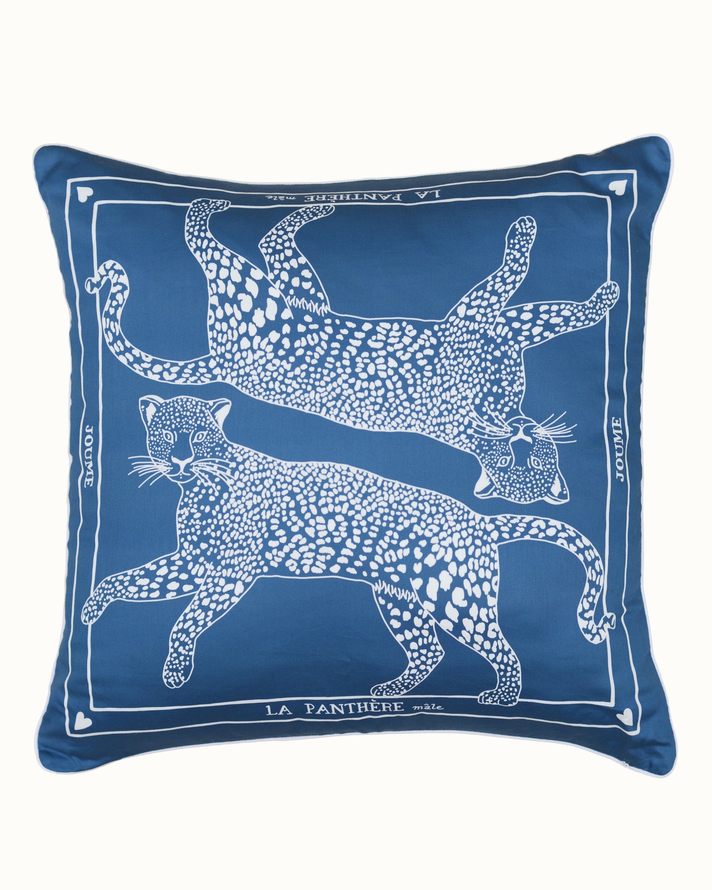 Cushion cover "LA PANTHÈRE mâle"