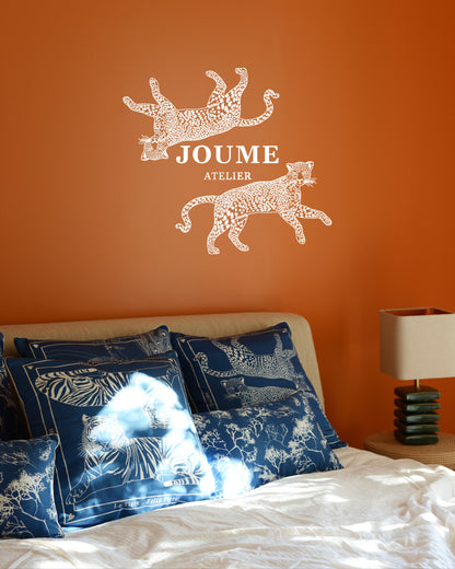 Cushion cover "LA PANTHÈRE mâle"