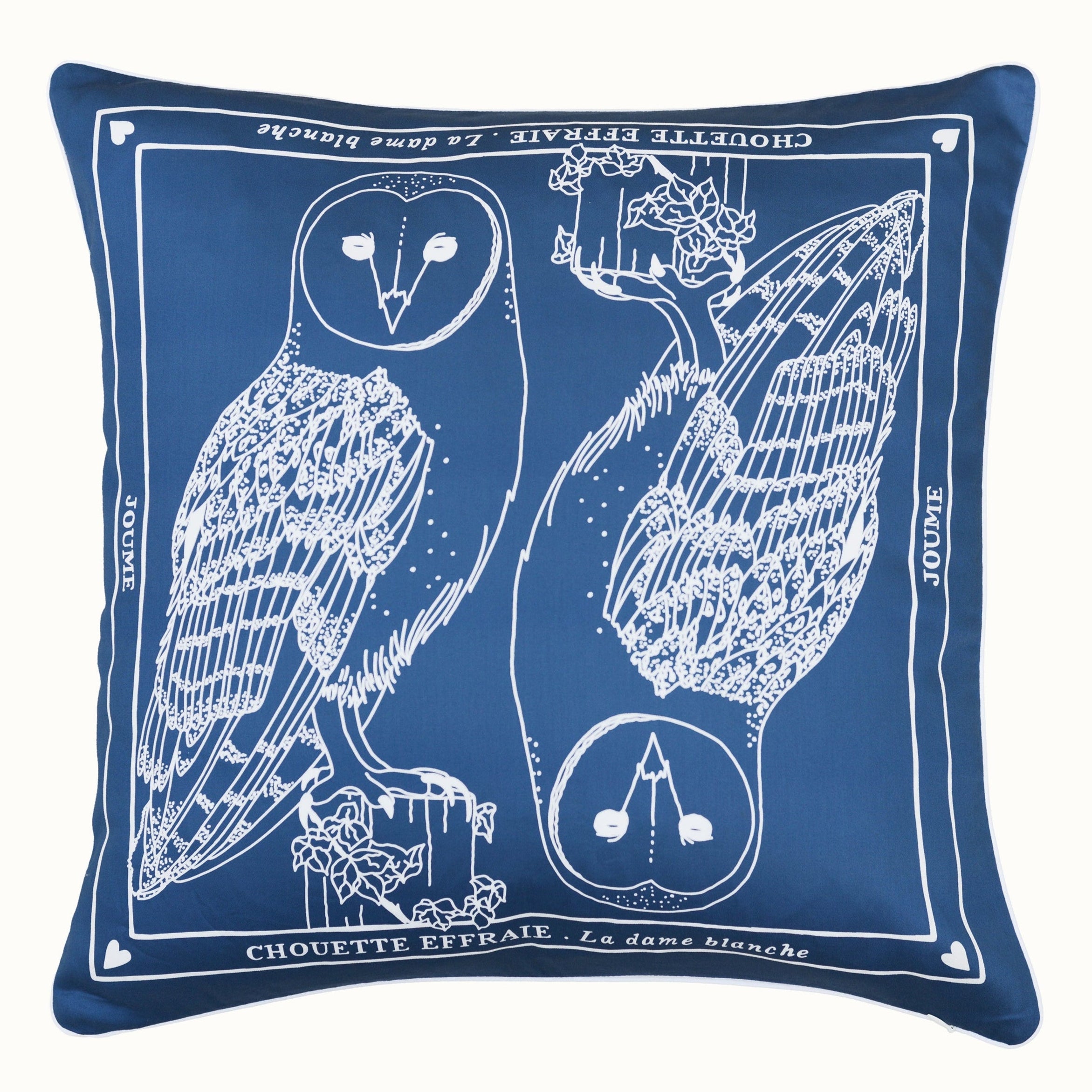 Housse de coussin "CHOUETTE EFFRAIE"