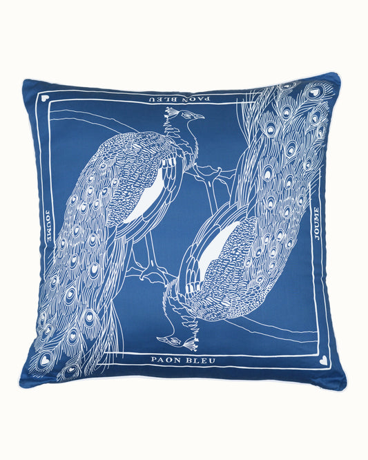 Cushion cover "PAON BLEU"