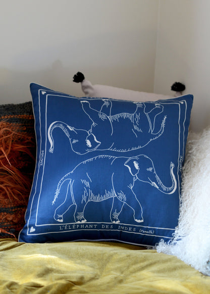 Cushion cover "L'ÉLÉPHANT DES INDES"